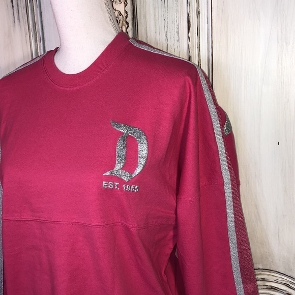 Disney Imagination Pink and Silver Sparkle Spirit Jerseys Sizes XS And S - Picture 2 of 10